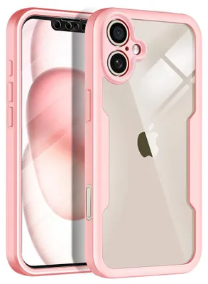 Produktbild von Techsuit - ColorVerse 360 Series Hülle + Schutzglas für iPhone 17 – rosa