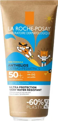 Produktbild von La Roche-Posay, Anthelios Dermo‑Pediatrics Wet, Lotion, SPF 50+, 200 ml