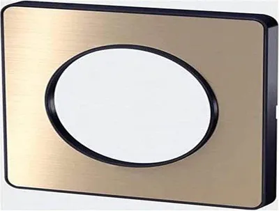 Produktbild von Touch-Platteu mit Rand - 1 Station - Bronze