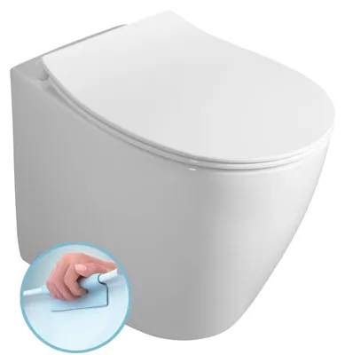 Produktbild von Isvea SENTIMENTI WC Becken, Rimless, 36x52 cm, Abgang senkrecht/waagerecht, weiß