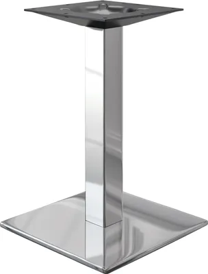 Produktbild von MADRID | Bistro Tischgestell | Edelstahl | Höhe: 71 cm | Säule: 6 x 6 cm | Bodenplatte: 40 x 40 cm | Restaurant, Gastro