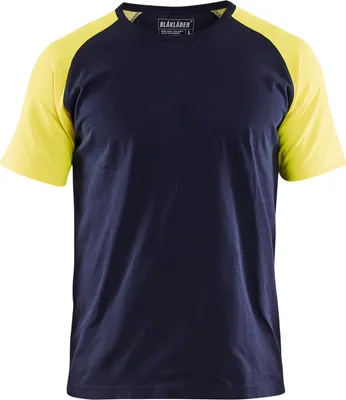 Produktbild von Blakläder® T-Shirt 3515 1030 in div. Farben, Farbe:schwarz/gelb, Größe:3XL