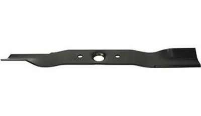 Image de Lame de tondeuse adaptable pour tondeuses Kaaz, Orec, Yanmar – Longueur : 476 mm, alésage central : 21,6 mm, entraxe : 90 mm. Remplace la pièce d'origine : 480-91014