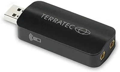 Produktbild von Terratec T5, DVB-T, USB, Schwarz, 2 Signalempfänger, 480 mA, 72 mm