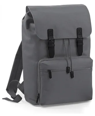 Produktbild von BagBase BG613 | Vintage Laptop Backpack / Rucksasck | 30 x 46 x 17 cm - Farbe: Graphite Grey/Black - Größe: 30 x 46 x 17 cm