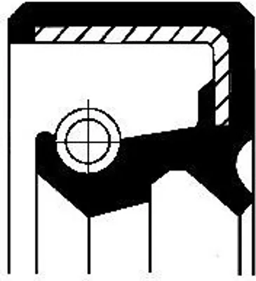 Produktbild von CORTECO Wellendichtring Lenkgetriebe 19016677B