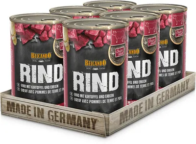 Image de BELCANDO® Bœuf avec pommes de terre & petits pois 6x 400g