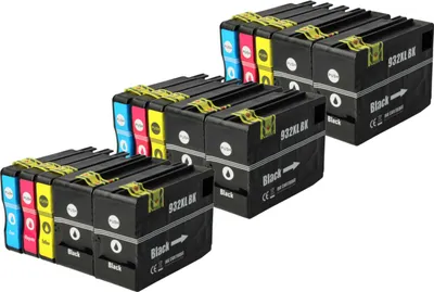 Produktbild von vhbw 15x Tintenpatronen kompatibel mit HP Officejet 7610 E-All-In-One, 7612 E-All-In-One, 7600 Drucker + Chip (Kompatibel)