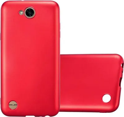 Produktbild von Cadorabo Schutzhülle für LG X POWER 2 Hülle in Rot Handyhülle TPU Silikon Etui Cover Case