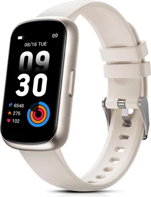 Produktbild von Fur Damen mit Pulsmesser, SpO2/Schlafmonitor, 24 Sportmodi, Fitnesstracker, Schrittzähler, Wasserdicht 3ATM, Nachrichten Whatsapp