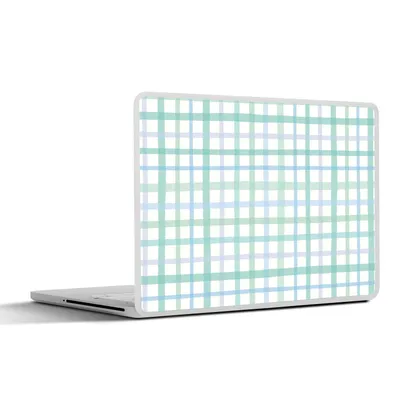 Produktbild von MuchoWow® Laptop Aufkleber Sticker Cover Pastell - Muster - Blau 40x30 cm - Laptop Dekoration - Selbstklebend