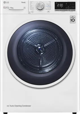 Obrázek produktu pro LG RH10V9AV4W, Stojací, Přední plnění, Tepelné čerpadlo, Bílá, Otočné, Dotyk, Luxury white