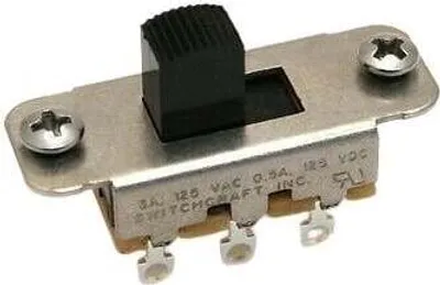 Imagen del producto de Interruptor de selector de pastillas Fender Jaguar/Jazzmaster Slide, modelo DPDT, color negro