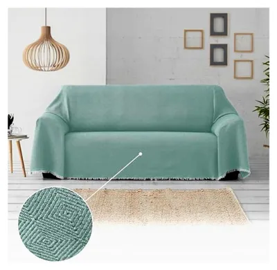 Produktbild von Bettüberwurf/Plaid 230 x 285 cm Dante - Farbe Aquamarin