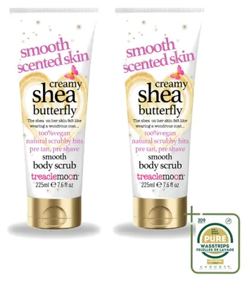 Produktbild von 2 x Treaclemoon Body Scrub Creamy Shea Butterfly 225 ml - Vorratspackung - 2 Stücke