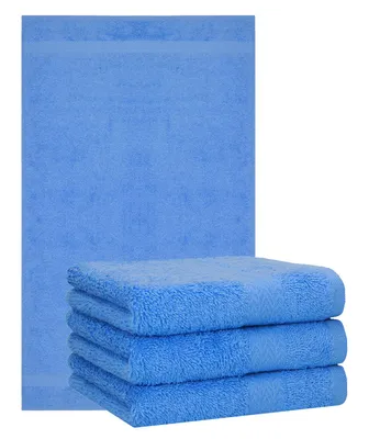 Produktbild von Betz 4 Stück Handtücher 50x100 cm PREMIUM  100% Baumwolle  Farbe: hellblau