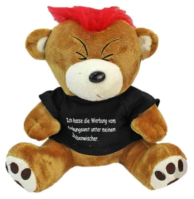 Imagen del producto de Teddy mit Spruch Shirt "Scheibenwischer" - ca. 30 cm