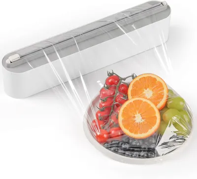 Productafbeelding van Magnetische vershoudfolien-dispenser met snijder - Verbetert foliesnijder afroller - Praktische aluminiumfolie-dispenser lade voor keuken