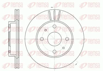 Produktbild von 2x REMSA Bremsscheibe 6954.10 vorne für SUBARU JUSTY IV für DAIHATSU TREVIS 41mm