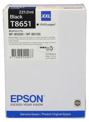 Immagine prodotto di Inchiostro Epson 86 XXL Nero (C13T865140)
