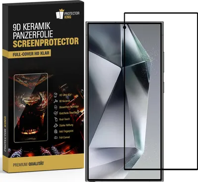 Produktbild von 3x Keramik-Glass für Samsung Galaxy S25 Ultra FULL COVER HD KLAR Ceramic Displayschutz Schutzfolie Anti-Schmutz, Anti-Kratz, Anti-Shock, Screen-Protector