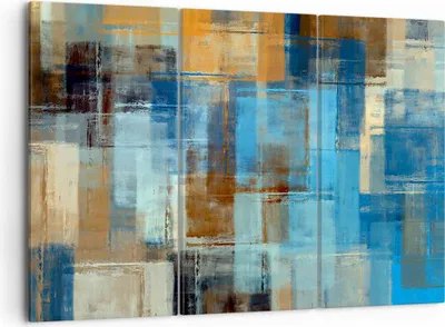 Produktbild von Bild auf Leinwand - Leinwandbild - Abstraktion modern - 105x70cm - Wand Bild - Wanddeko - Leinwanddruck - Bilder - Kunstdruck - Wanddekoration - Leinwand bilder - Wandkunst - CE105x70-3418