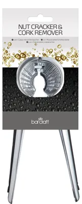 Immagine prodotto di BarCraft, schiaccianoci, acciaio inossidabile, argento, 28 x 18 x 18 cm