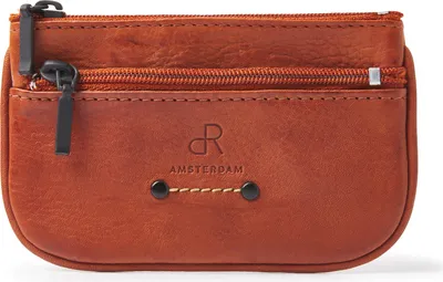 Produktbild von dR Amsterdam Schlüsseltasche Leder | Schlüsseltasche Doppelreißverschluss | Schlüsselhalter | Schlüsselbrieftasche | Schlüsselorganizer |