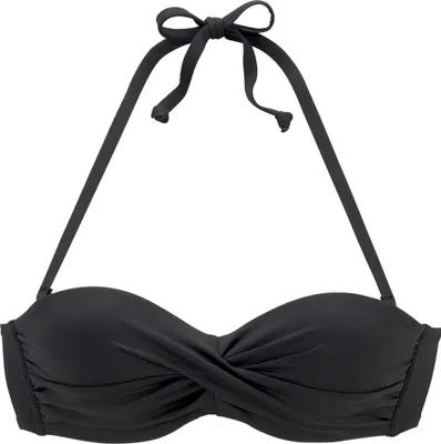 Produktbild von s.Oliver Bügel-Bandeau-Bikini-Top Rome schwarz Größe 38 Cup B