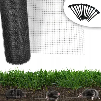 Zdjęcie produktu dla Siatka Pod Trawnik 2x50 m 30 g/m² — Ogranicza Kopczyki Kretów + Kotwy