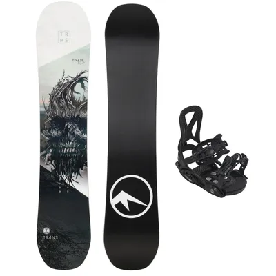 Produktbild von Trans Junior Snowboard Set Pirate 120 cm Blau + Eco Pure S Bindung