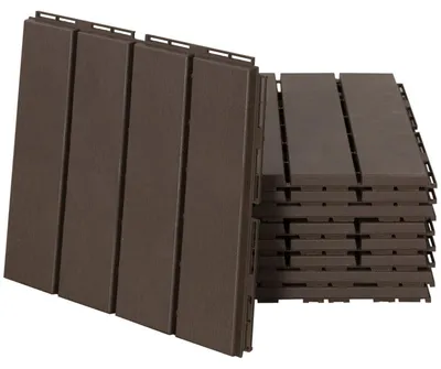 Obrázok produktu pre Teracové dlaždice – Klikacie dlaždice vhodné na balkón a terasu | Farba: Hnedá | Rozmery: 30x30x2 cm