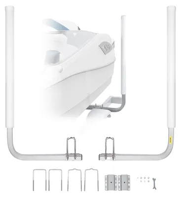Image de VEVOR Poteau de remorque en forme de L 1,5 m Remorque de bateau Guide de support de manivelle Guide de bateau, 30 cm Largeur réglable Boat Trailer Guide-on, Pièces de rechange et accessoires pour bateau à ski Bateau de pêche Remorque de bateau à voile