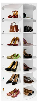 Produktbild von Drehbares Schuhregal mit 7 Ebenen