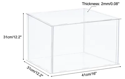 Produktbild von Klare Vitrine Acryl Box Staubdichte Box Vitrine Zusammenbauen 40x30x30cm fš¹r Sammlerstš¹cke Kunsthandwerk