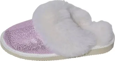 Produktbild von Lammfell Hausschuhe - MALIBU GLITZER - Schuhgröße: EUR 42 | Farbe: Rosa