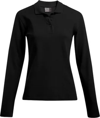 Immagine prodotto di Promodoro 4605 | Poloshirt pesante donna manica lunga - Colore: Nero - Taglia: XL