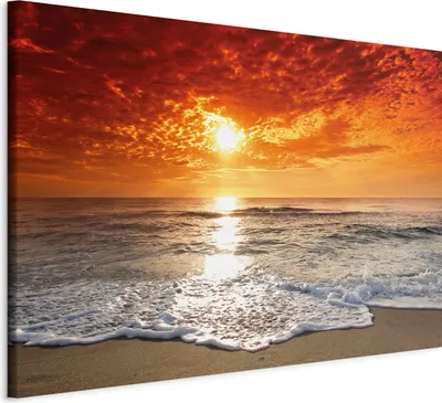 Zdjęcie produktu dla Włoski obraz na płótnie - Wspaniała plaża 60x40 cm Krajobrazy c-B-0264-b-a