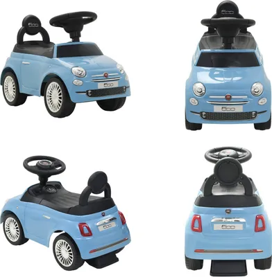 Produktbild von vidaXL Aufsitzauto Fiat 500 Blau - Aufsitzauto - Aufsitzautos - Kinder Aufsitzauto - Kinderauto