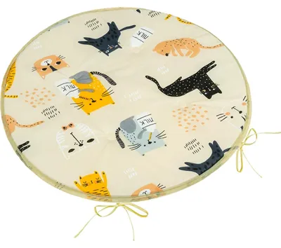 Zdjęcie produktu dla Poduszka Adéla okrągła gładka – średnica 40 cm – beżowa, czarna, szara