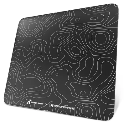 Produktbild von Attack Shark CM05 Black contour Gaming Mauspad, gehärtetes Glas, rutschfest