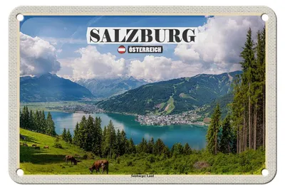 Produktbild von Blechschild Reise Österreich Salzburger Land Natur 18x12cm Schild