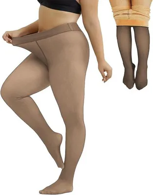 Productafbeelding van Warme Fleece Legging Dames - Thermo Tights Hoge Taille - Winter Legging Fleece Gevoerd