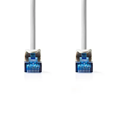 Produktbild von Nedis CAT6a-Netzwerkkabel - S/FTP - RJ45 Stecker - RJ45 Stecker - 2.00 m - Snagless - Rund - LSZH - Grau - Label