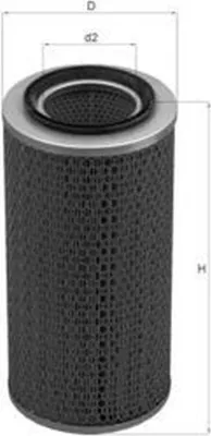 Productafbeelding van MAHLE LX 748 luchtfilter voor FIAT Serie 180