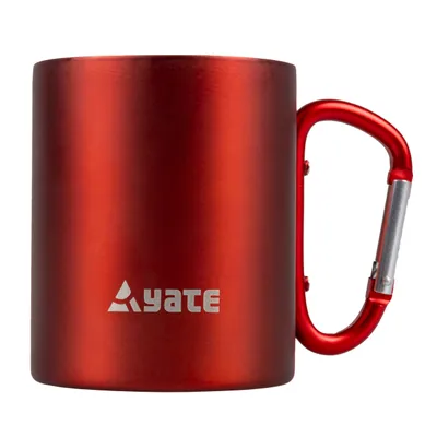 Obrázek produktu pro YATE Hrnek s karabinkou COLOR 0,3 l nerez - červený