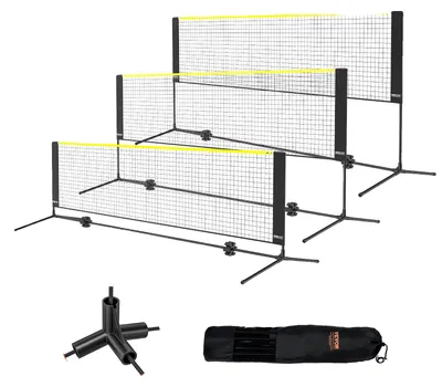 Image de VEVOR Filet de Badminton 3m Set Outdoor Portable Volleyball Pickleball Filet de Tennis