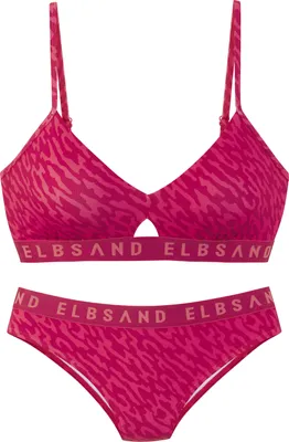 Produktbild von Elbsand Bustier-Bikini hummer bedruckt Größe 34 Cup C/D