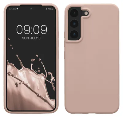 Produktbild von kwmobile Handyhülle für Samsung Galaxy S22 Hülle - Case Silikon - Kabelloses Laden - Schutzhülle Cover in Altrosa