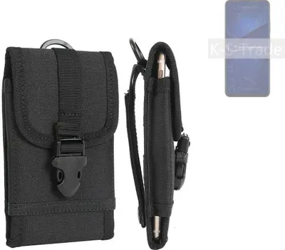 Produktbild von K-S-Trade Holster Handy Hülle kompatibel mit ZTE Axon 41 5G Holster Handytasche Gürtel Tasche Schutz Hülle Robust Outdoor schwarz